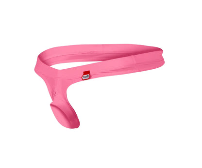 Pink fabric men’s jockstrap pikante pik 0980x angola ball lifter c-ring with small red and white brand tag