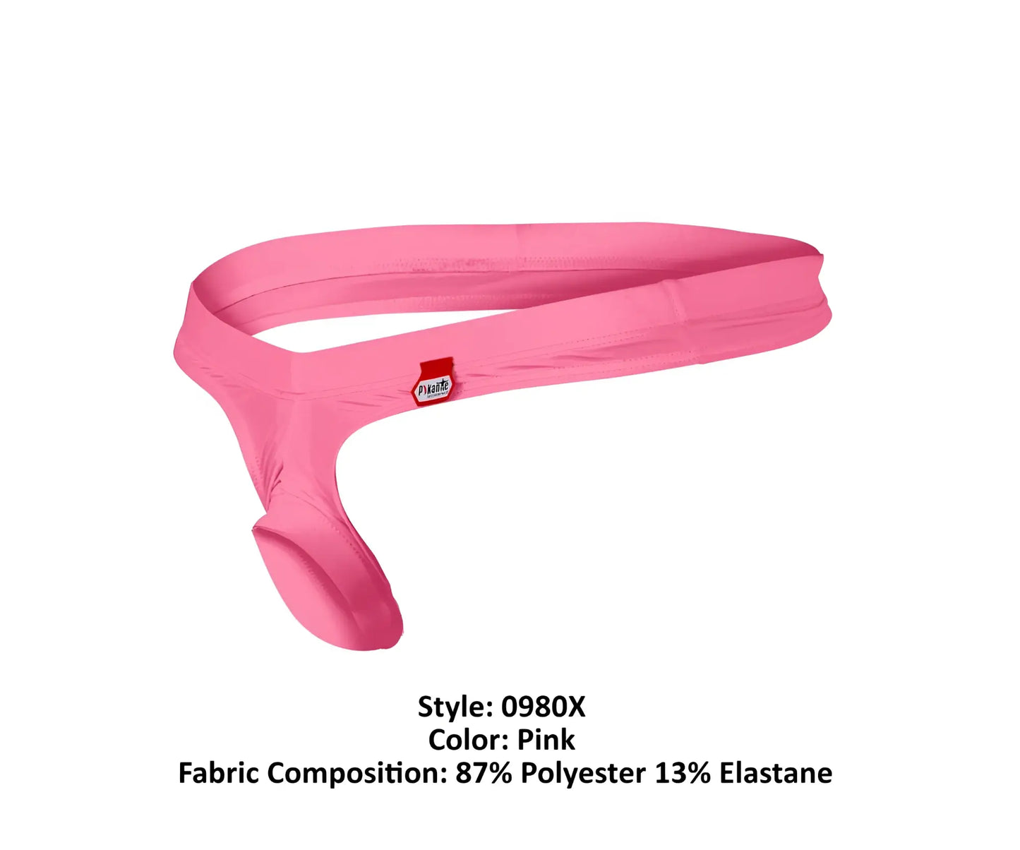 Pink pikante pik 0980x angola ball lifter c-ring men’s briefs in stretchy polyester and elastane fabric