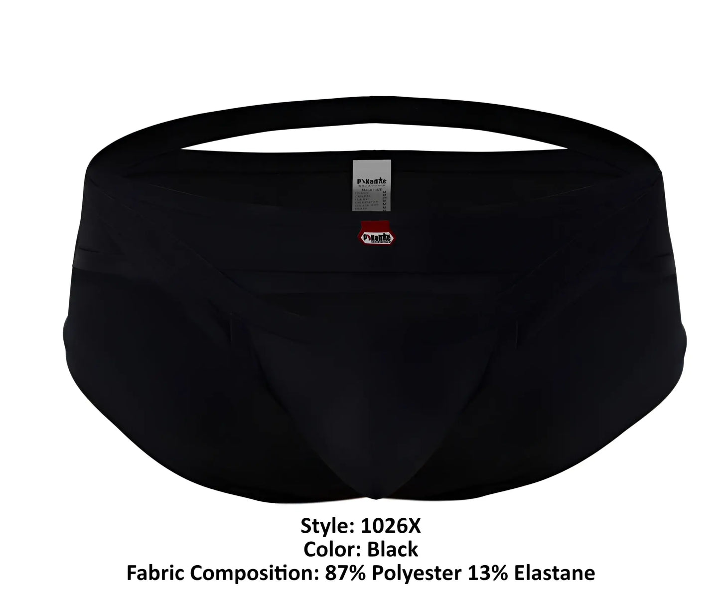 Black pikante pik 1026x verona briefs made of 87 polyester 13 elastane with a snug fit and elastic waistband
