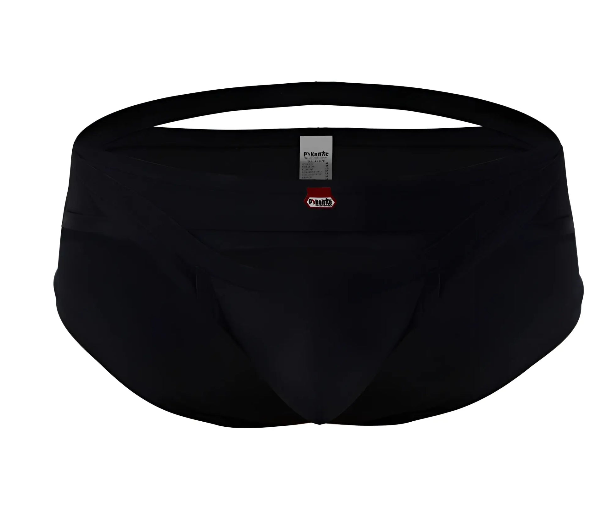 Pikante pik 1026x verona briefs black men’s smooth form-fitting briefs with red logo on waistband