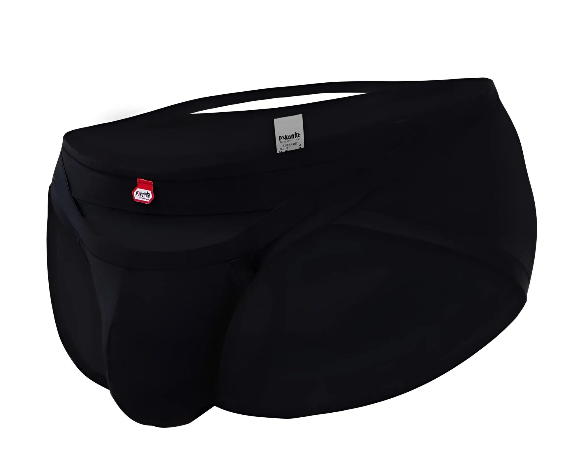Black Pikante Verona briefs with snug fit elastic waistband and small red and white brand tags