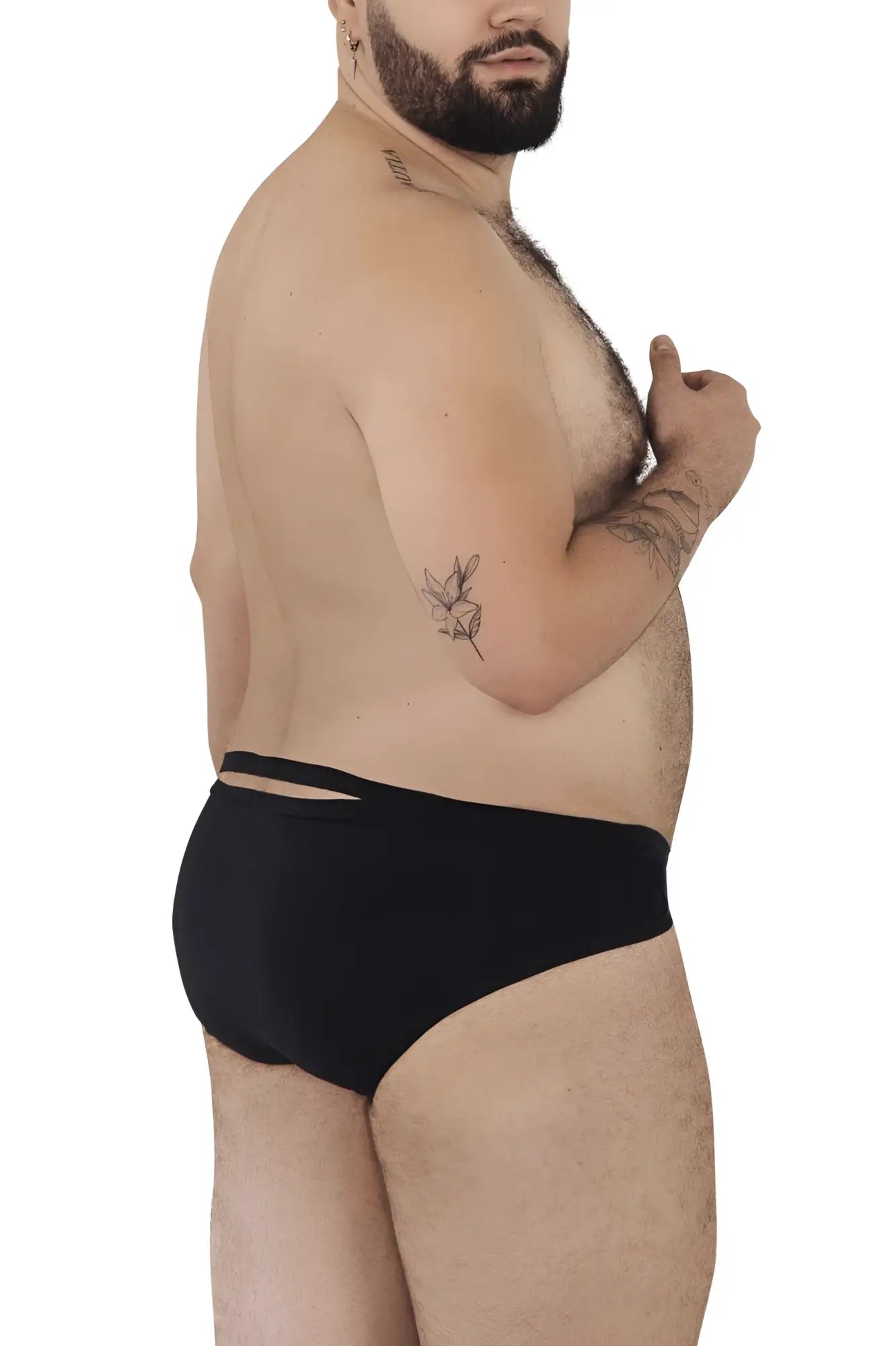 Black Pikante PIK 1026X Verona briefs with sleek smooth fabric and distinctive cut out waistband detailing