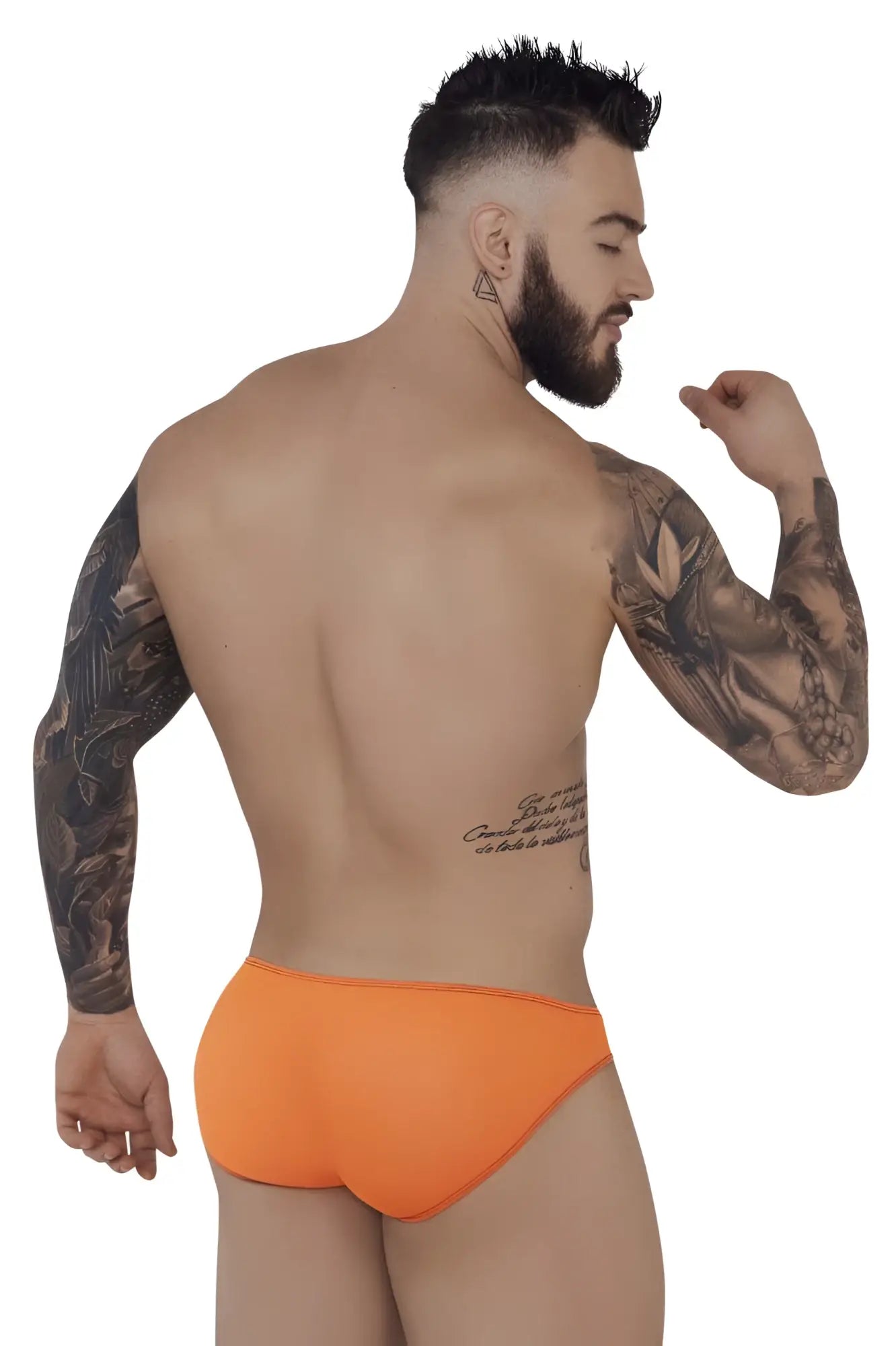 Bright orange pikante sonar briefs made of soft fabric offering comfortable support and style