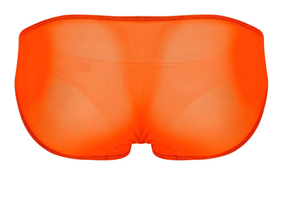 Bright orange pikante PIK 1277 Sonar briefs made of sheer mesh fabric for a bold and breathable look