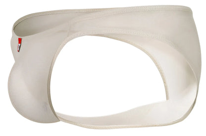 Cream-colored mesh briefs pikante pikes 1822 luxury briefs in beige with a subtle red logo on the side