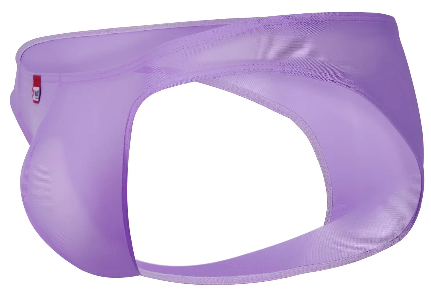 Purple mesh pikante pik 1822 luxury briefs with smooth form fitting design and subtle stitching in lilac color