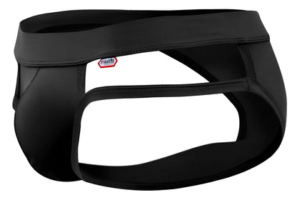 Black pikante pik 2114 lenox briefs with sleek form-fitting design and subtle branded waistband tag in black color