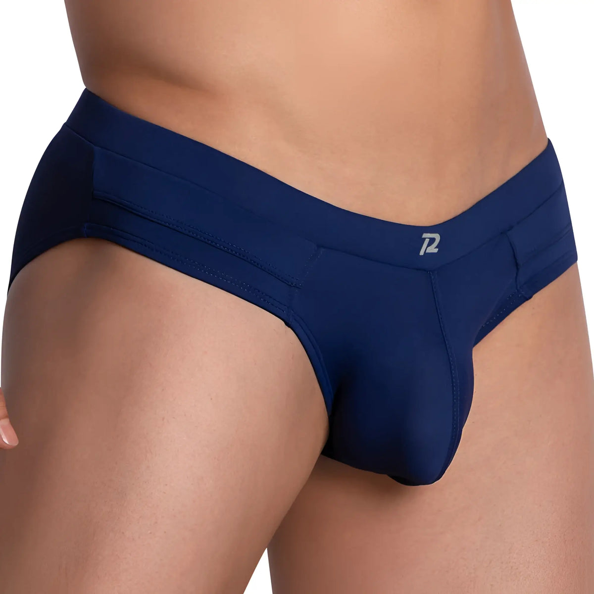Navy blue menâ€™s briefs pistol pete ppj030 with subtle logo waistband made from soft breathable fabric