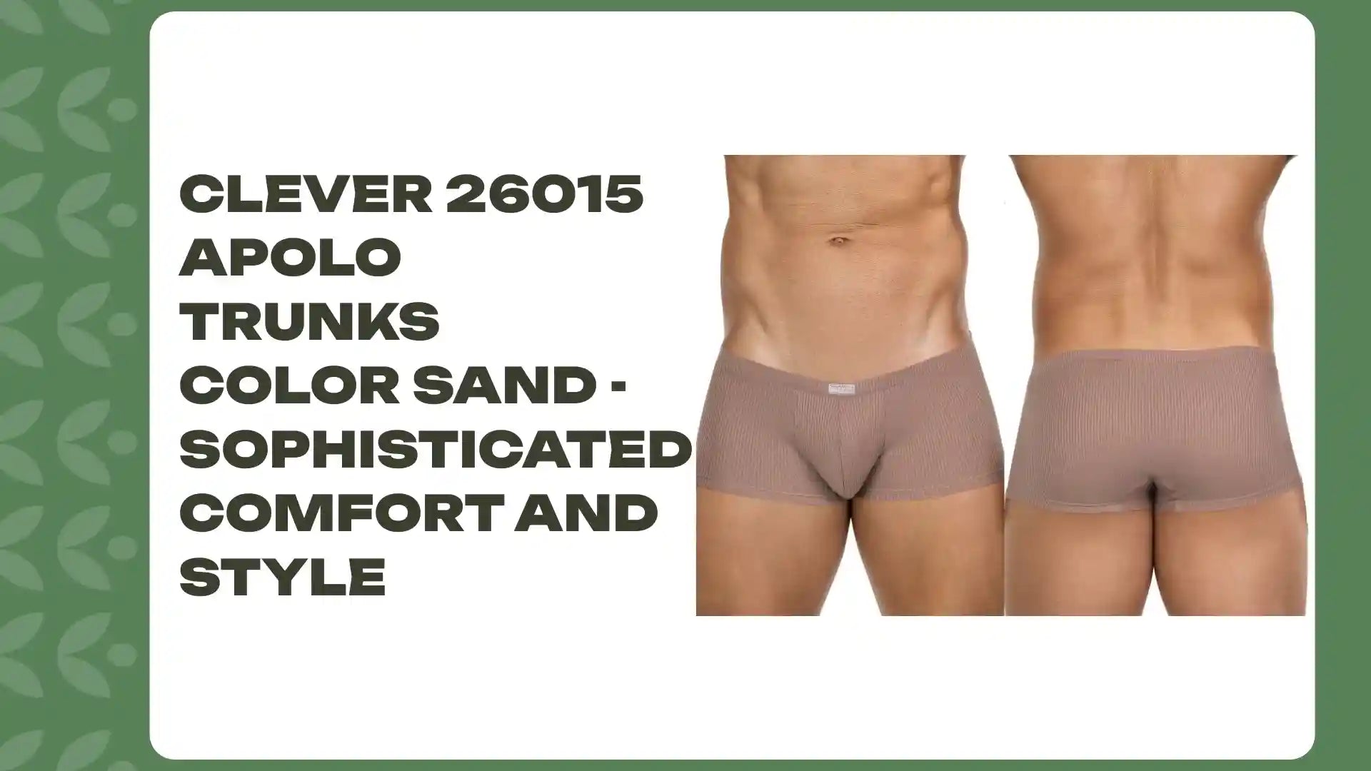 Clever 26015 Apolo Trunks Color Sand - Sophisticated Comfort and Style by@Outfy