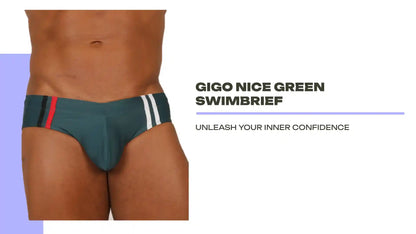 Gigo Nice Green Swimbrief by@Outfy