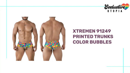 Xtremen 91249 Printed Trunks Color Bubbles by@Outfy