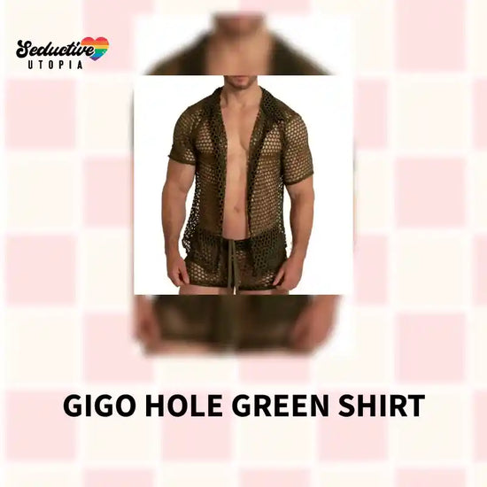Gigo Hole Green Shirt by@Outfy