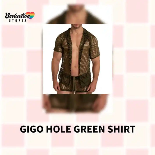 Gigo Hole Green Shirt by@Outfy