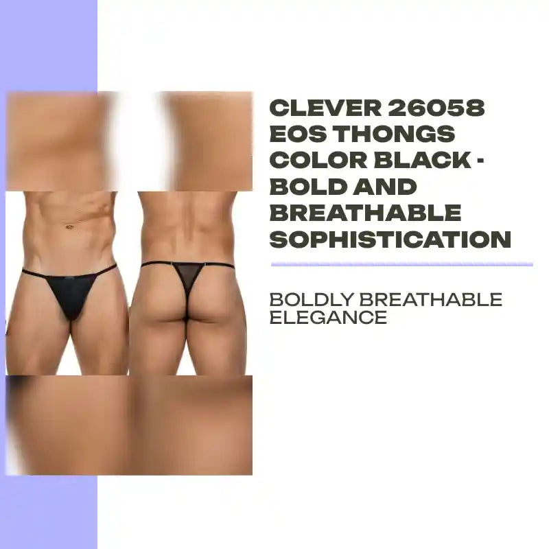 Clever 26058 Eos Thongs Color Black - Bold and Breathable Sophistication by@Outfy