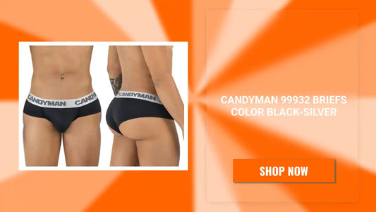 CandyMan 99932 Briefs Color Black-Silver by@Outfy