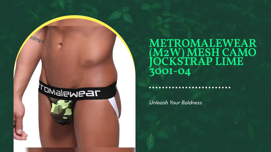 MetroMaleWear (M2W) Mesh Camo Jockstrap Lime 3001-04 by@Outfy