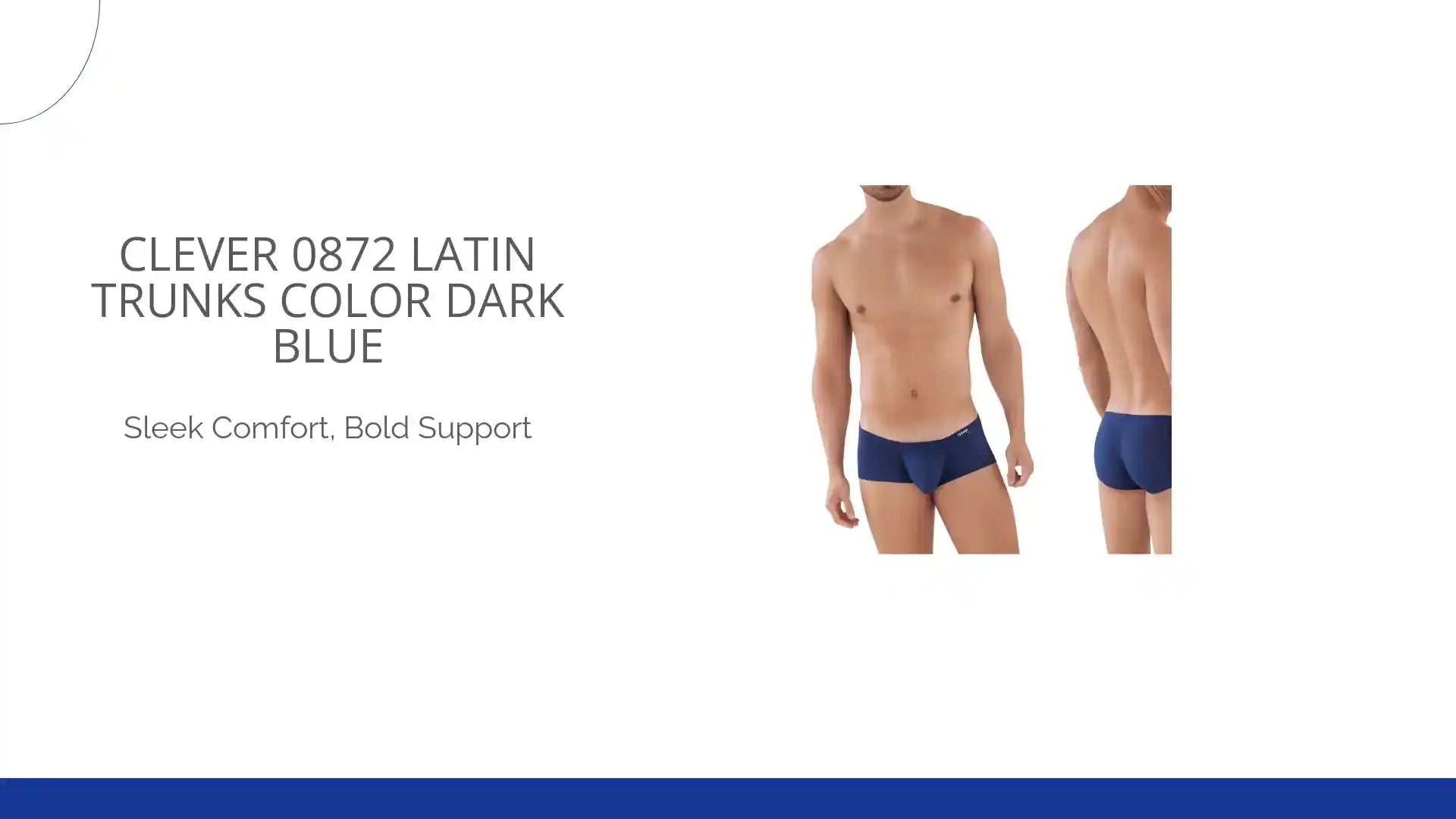Clever 0872 Latin Trunks Color Dark Blue by@Outfy