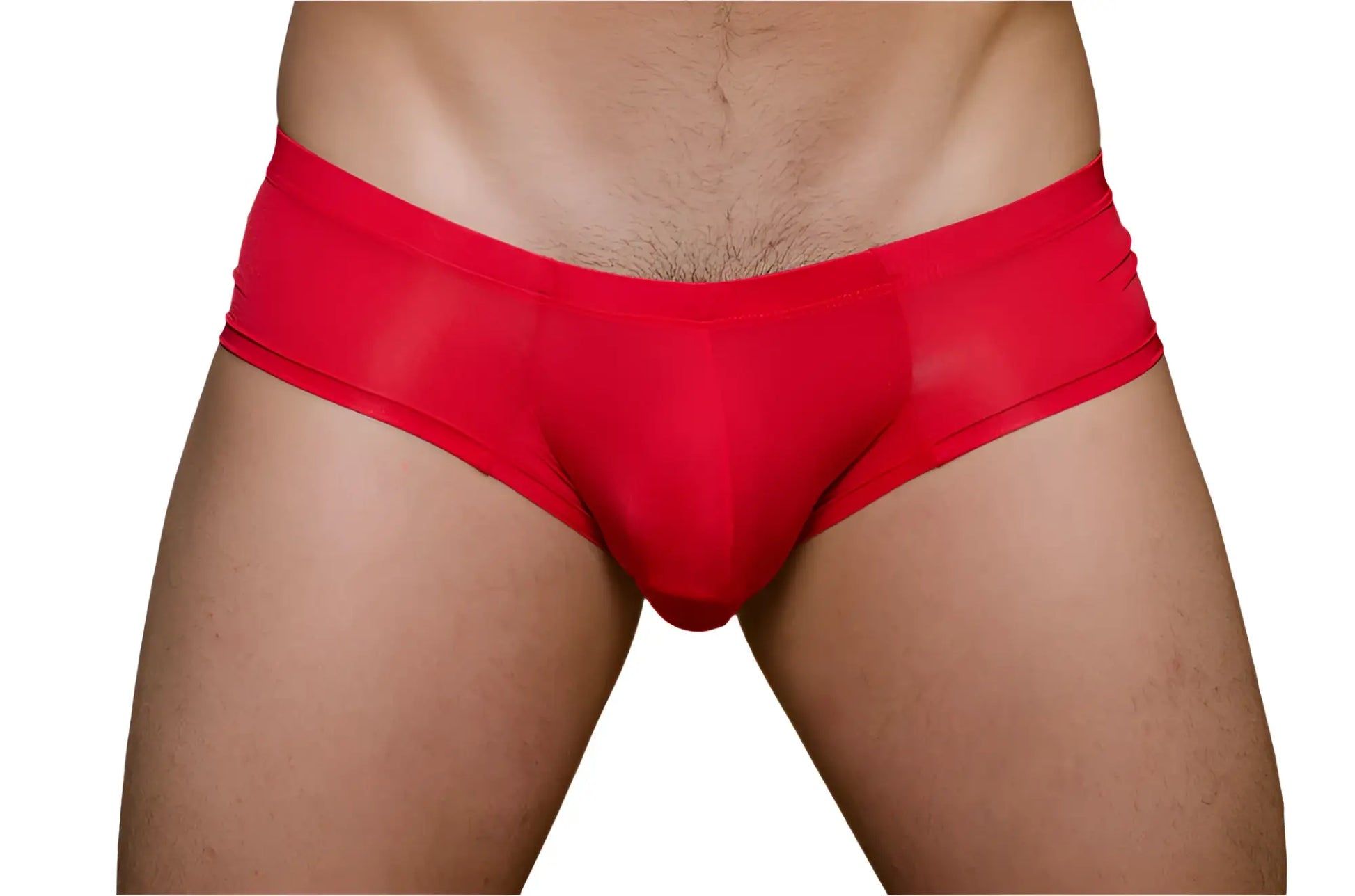 Red pride metro bunz boxer briefs with plus pouch made of smooth stretchy fabric and a snug waistband