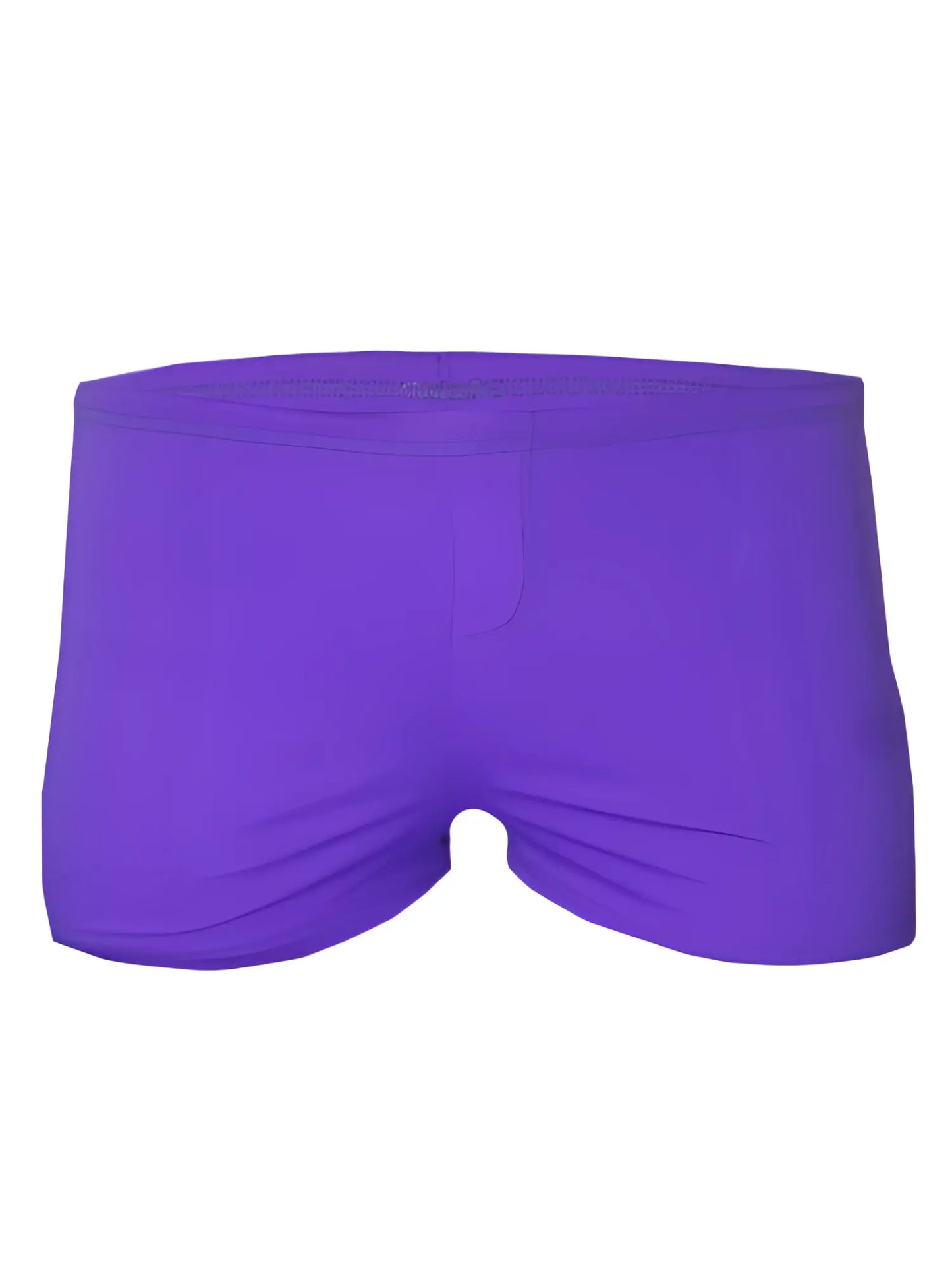 Purple pride square trunk swim trunks in smooth stretchy fabric with a simple classic cut