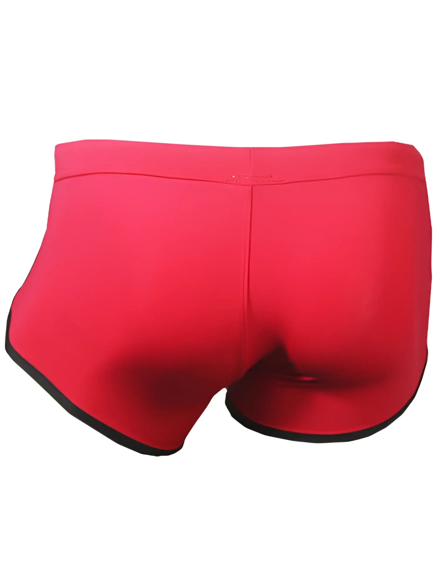 Red briefs pride vince trunk with black trim featuring soft breathable fabric for comfortable everyday wear