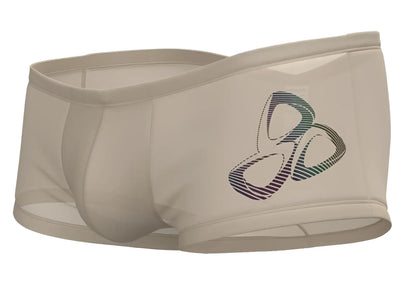 Beige athletic briefs private structure brut4390 bare hipster color nude with colorful striped olympic logo design
