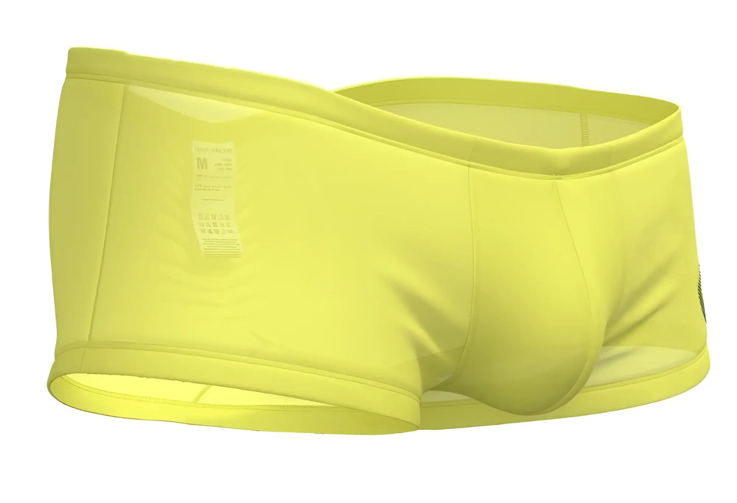 Bright yellow mens briefs private structure brut4390 bare hipster with smooth stretchy fabric and subtle seam detail