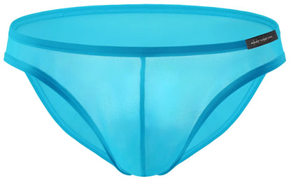 Private Structure DIAMU3455BT desire intima low rise bikini in vibrant turquoise mesh with reinforced elastic waistband