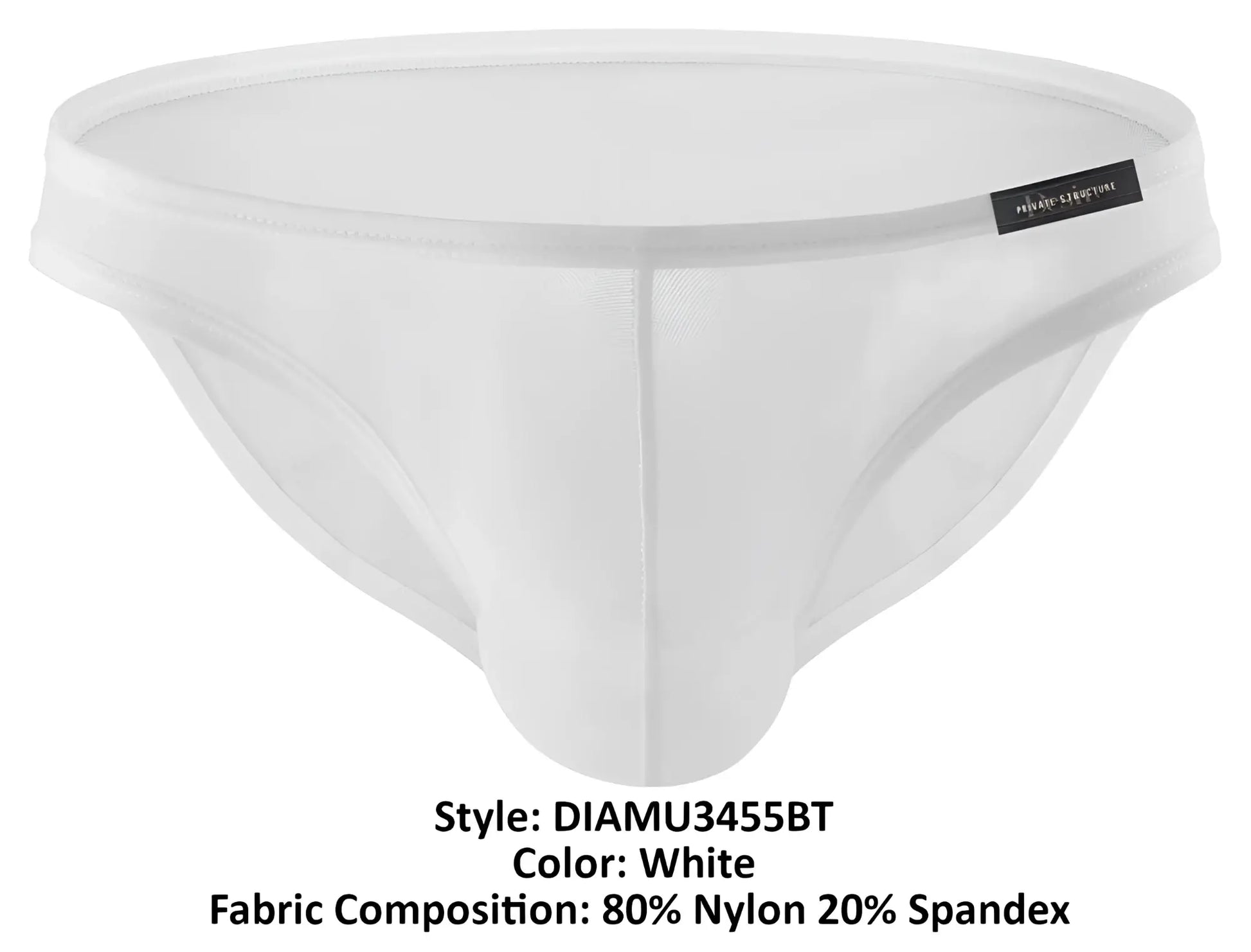 White men’s briefs private structure diamu3455bt desire intima low rise bikini made of 80 nylon 20 spandex with brand tag