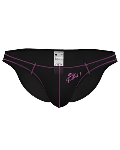 Black athletic briefs with purple trim and stay fueled embroidered slogan private structure epus4563 prime eutopia bikini brief charcoal