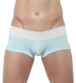 Light blue and white private structure nexus trunk boxer brief underwear with smooth form-fitting design size l