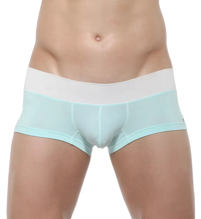 Light blue and white private structure nexus trunk boxer brief underwear with smooth form-fitting design size l