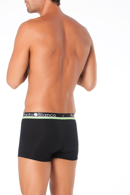 Punto Blanco Zoom Boxer Brief Unterhose Schwarz/Hellgrün 3310540 Größe L