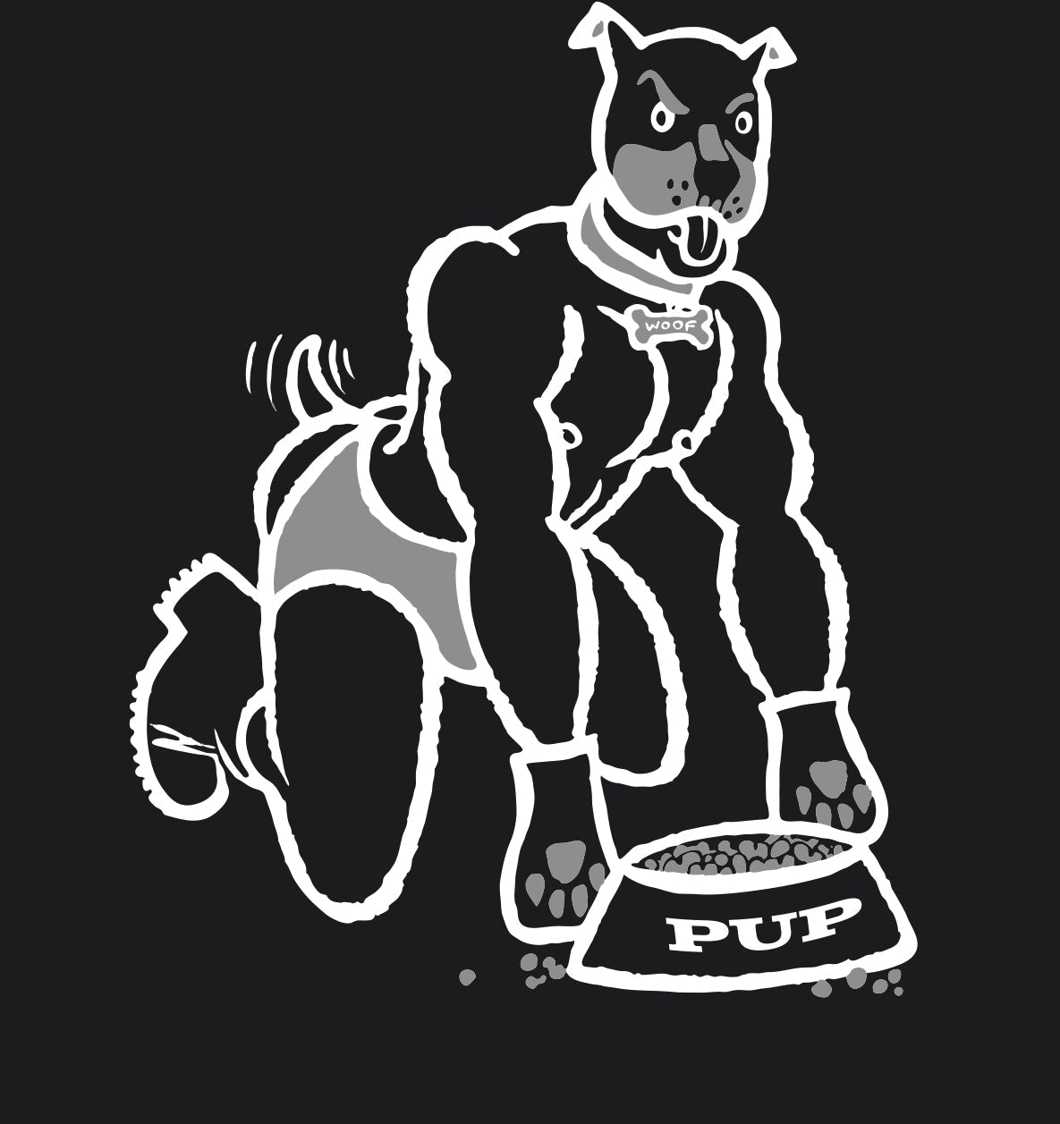 Ajaxx63 Pup Illustration - Premium Cotton