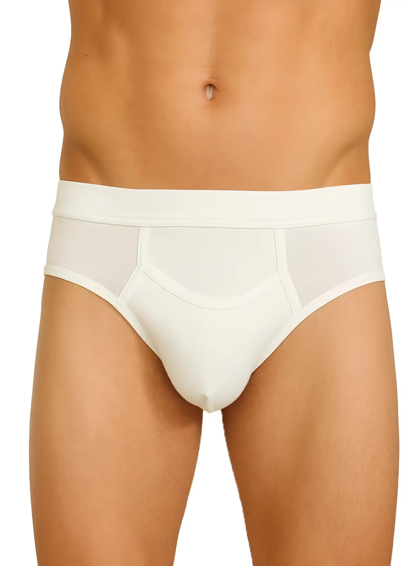 White men’s briefs purecomfort cotton brief with smooth seamless design and supportive waistband