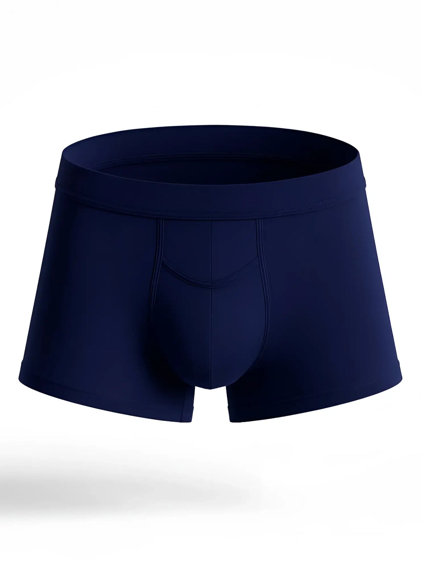 Navy blue men’s briefs PureComfort Cotton Trunk with smooth, form-fitting fabric and contoured design