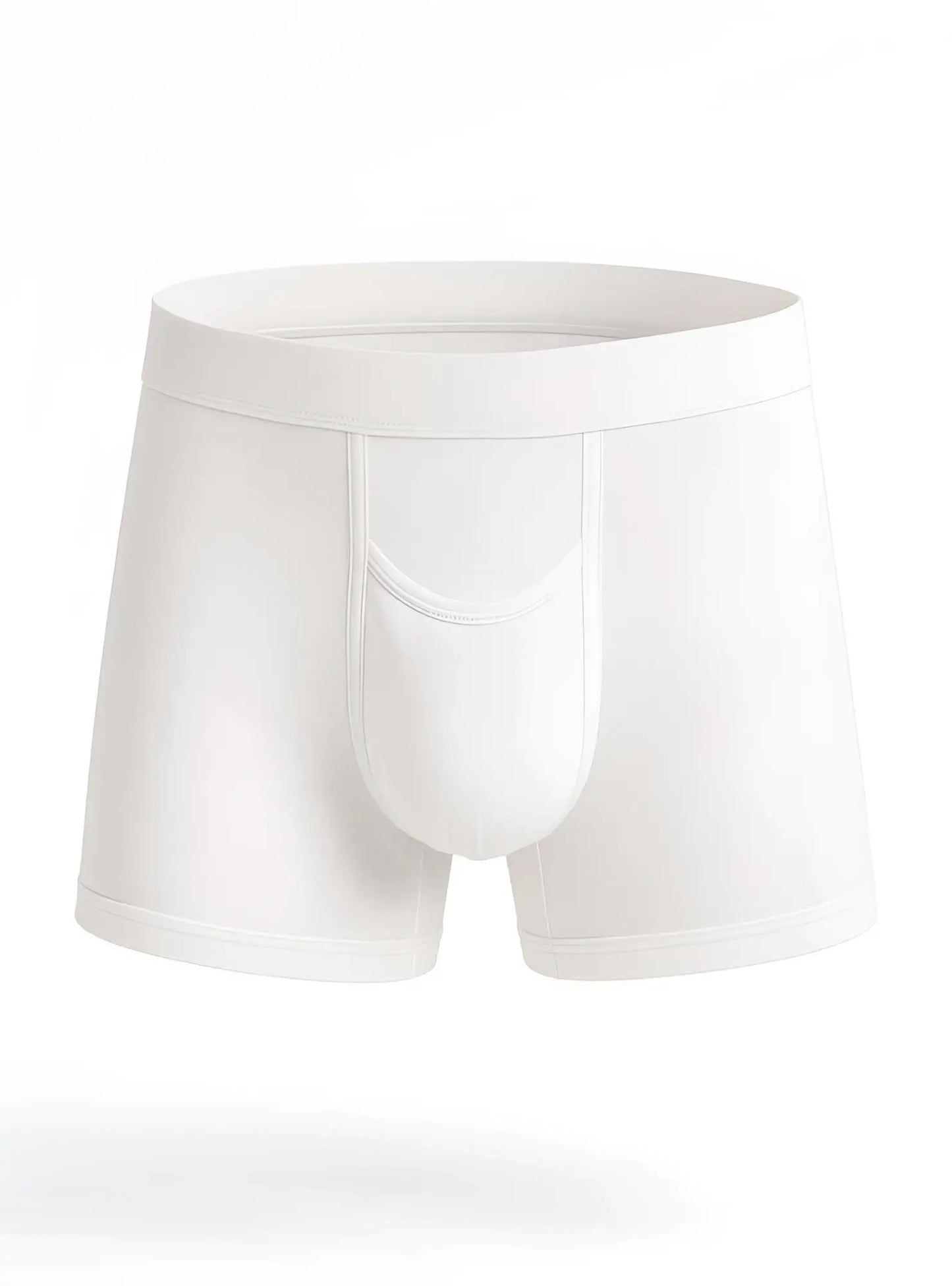 White men’s cotton briefs purecomfort cotton trunk with smooth seamless design and supportive pouch