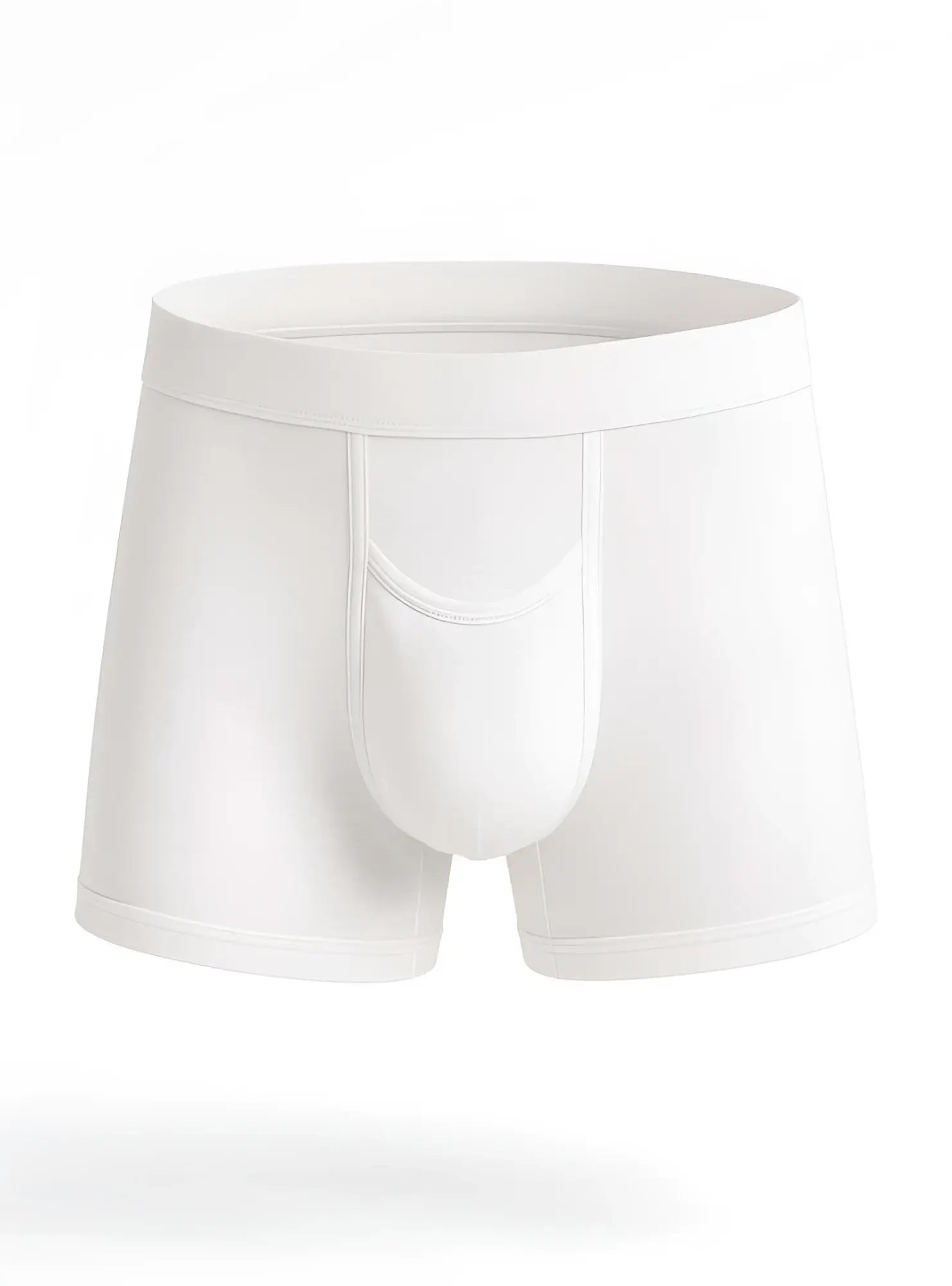 White men’s cotton briefs purecomfort cotton trunk with smooth seamless design and supportive pouch