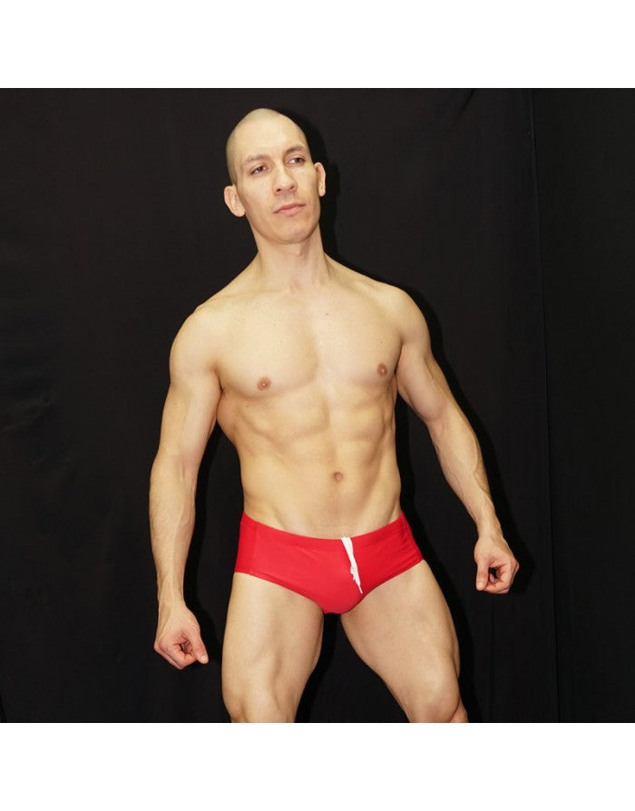 Arroyman Men's Red Brazilian Sunga Swimwear SNG09M
