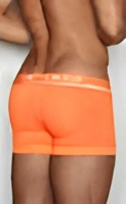 C-IN2 Trunk 1023 bright orange high-waisted shorts with smooth fabric and clean-cut seams for comfortable wear