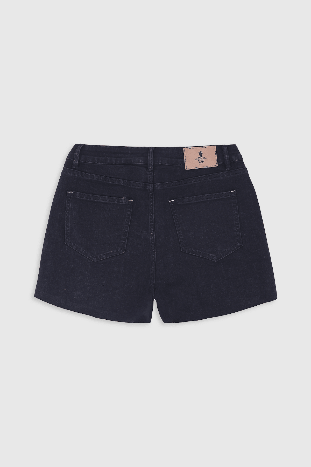 JJ Malibu Men's Rockstar Raw Cut 2.5" Denim Short Shorts - Black