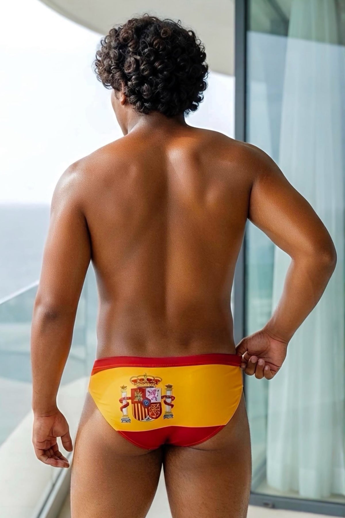 JJ Malibu Men's Lovesick Briefs - Spain Flag