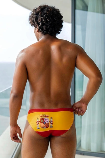 JJ Malibu Men's Lovesick Briefs - Spain Flag