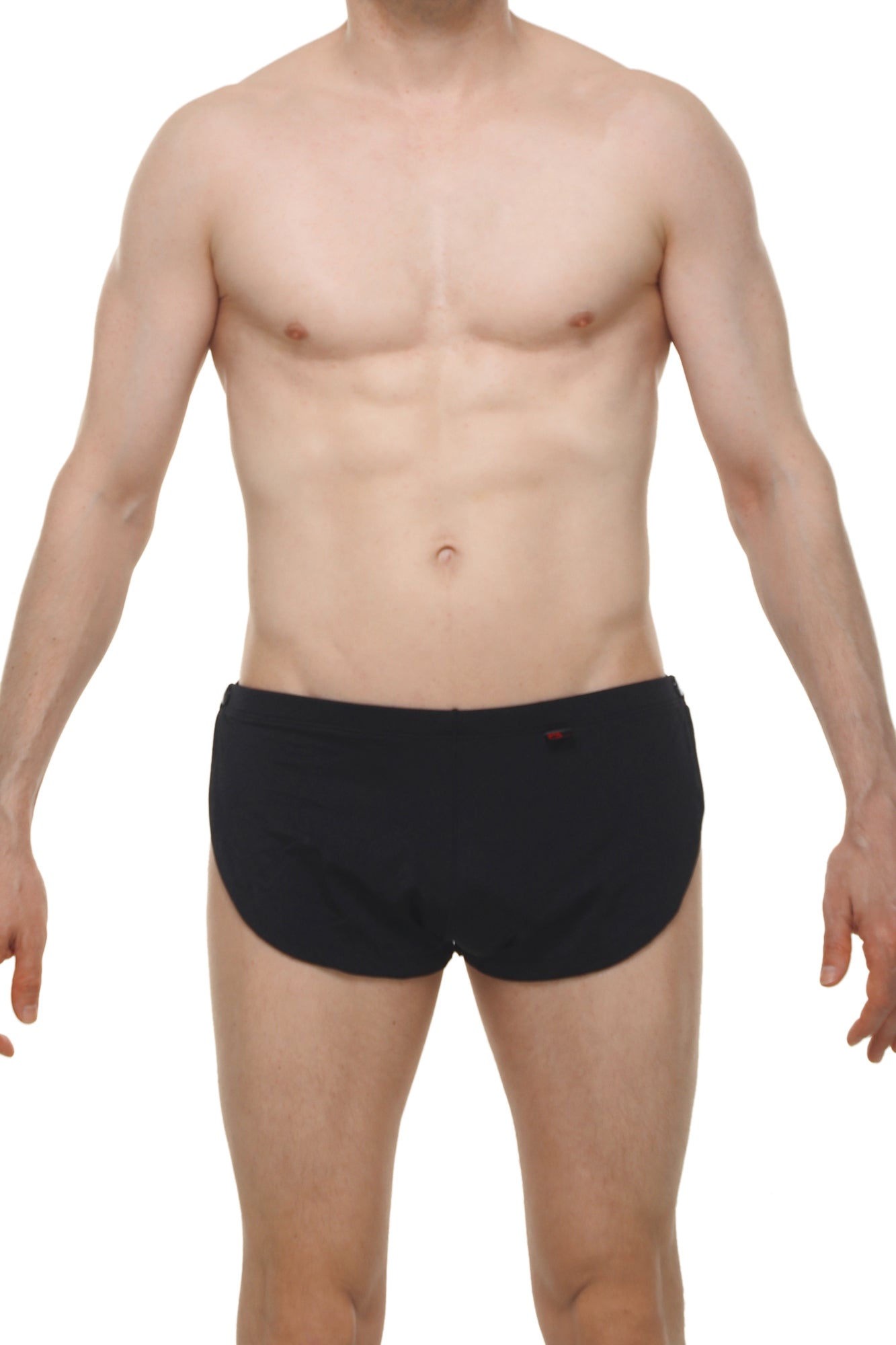 Black briefs short snap joe black with small red logo on left hip designed for comfortable everyday wear