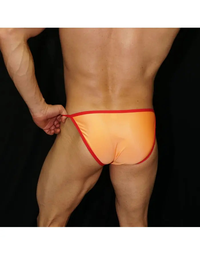 Arroyman Men's Underwear Sling Bikini - Orange/Red CRY01M