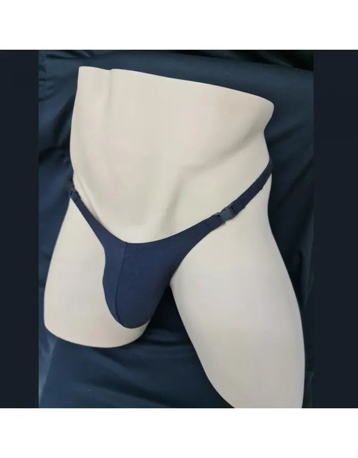 Arroyman Men's Black Buckle Thong Underwear BR008M