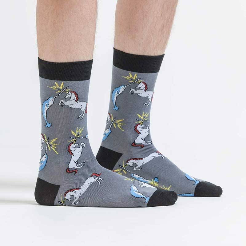 Sock It To Me Unicorn Vs Narwhal Socks N0003 Size S