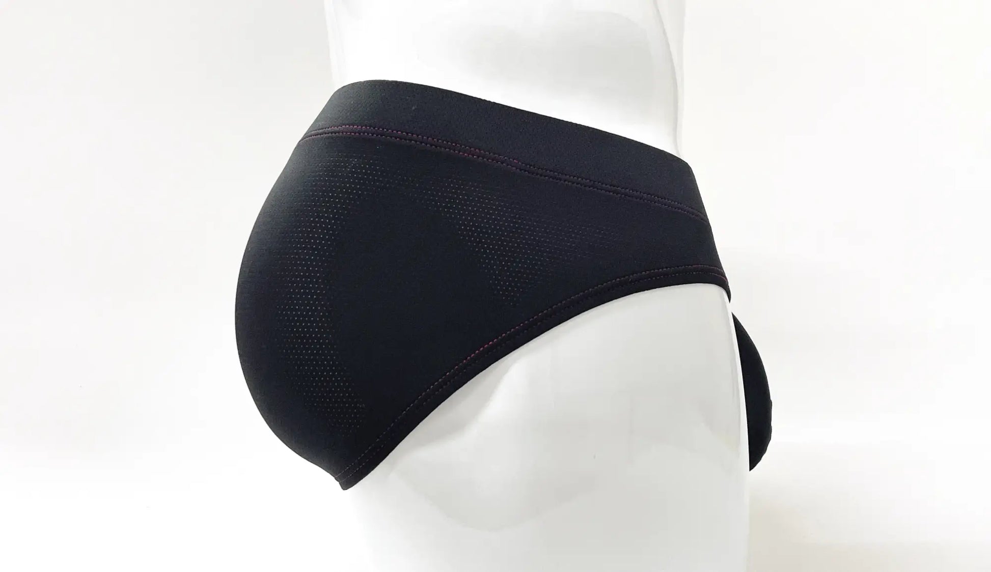 Stitch big boy pouch brief red black mesh briefs with smooth elastic waistband for comfortable fit