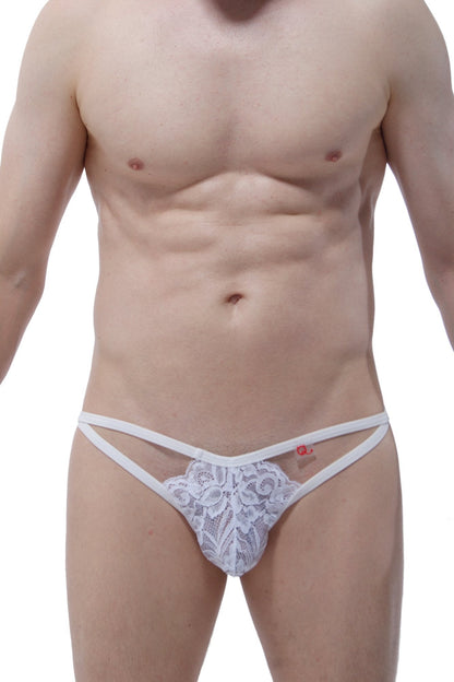 String Oissel Dentelle Blanc