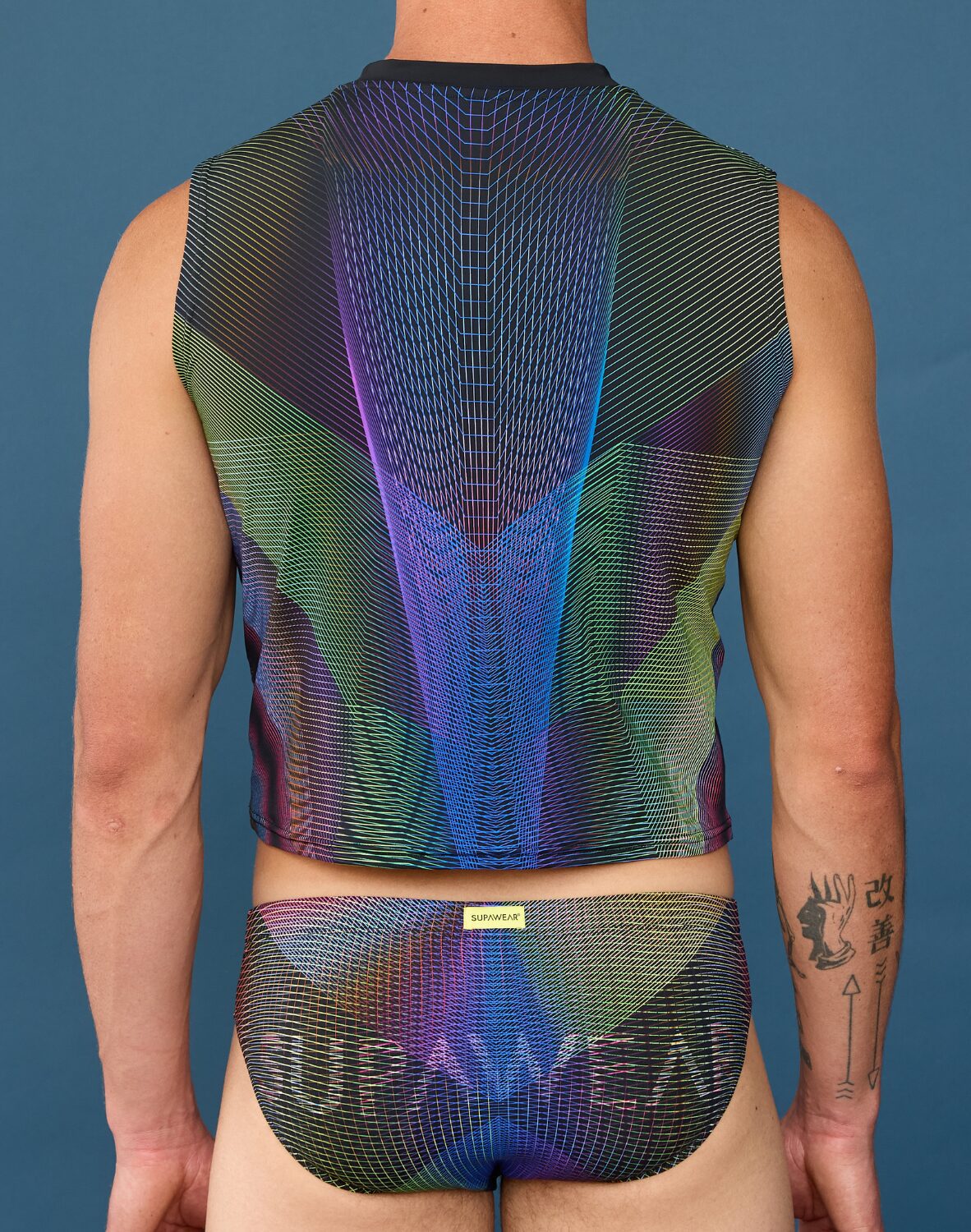 SUPAWEAR Contour Pride Crop Tank - Rainbow