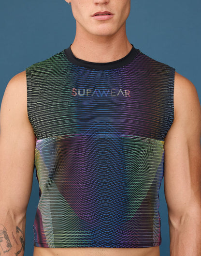 SUPAWEAR Contour Pride Crop Tank - Rainbow